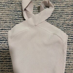 Aritzia cross neck top